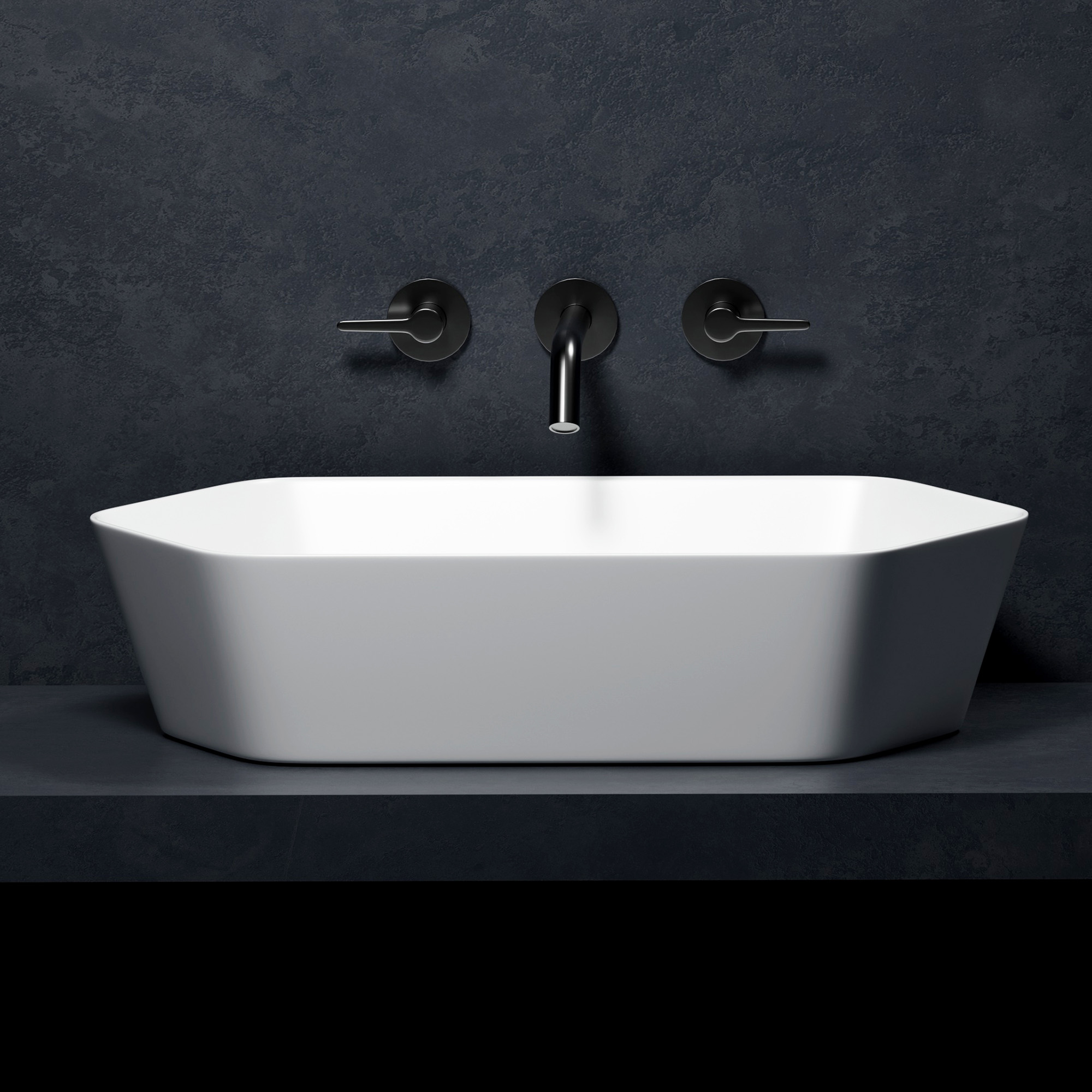 картинка Раковина накладная ABBER Rechteck AC2223 белая 