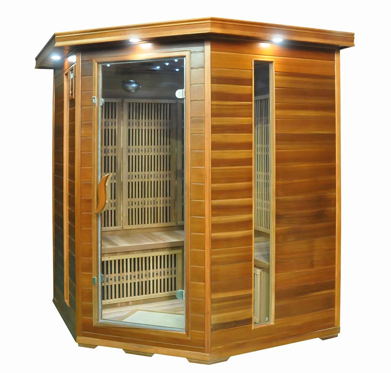 картинка Инфракрасная сауна SaunaMagic Cedar CST Corner Medium (150х150) 