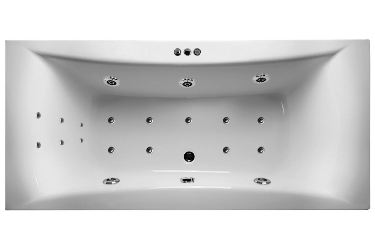 картинка Акриловая ванна Relisan Xenia 200x90 с каркасом и слив-переливом 