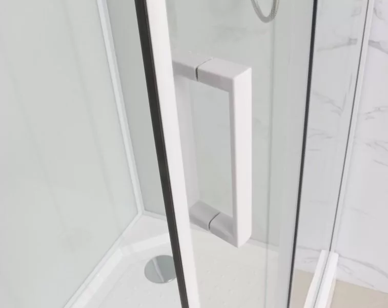 картинка Душевая кабина Frank F409 М White низкий поддон 