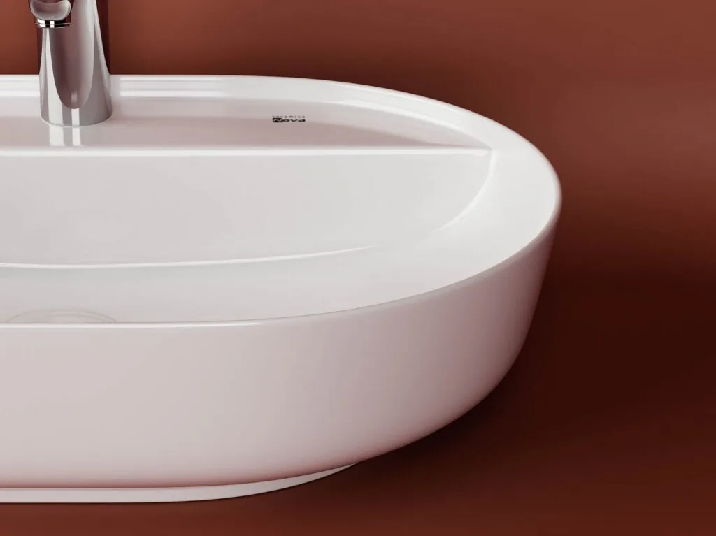 картинка Накладная раковина Ceramicanova Modo CN2004 цвет белый 61х45 см 