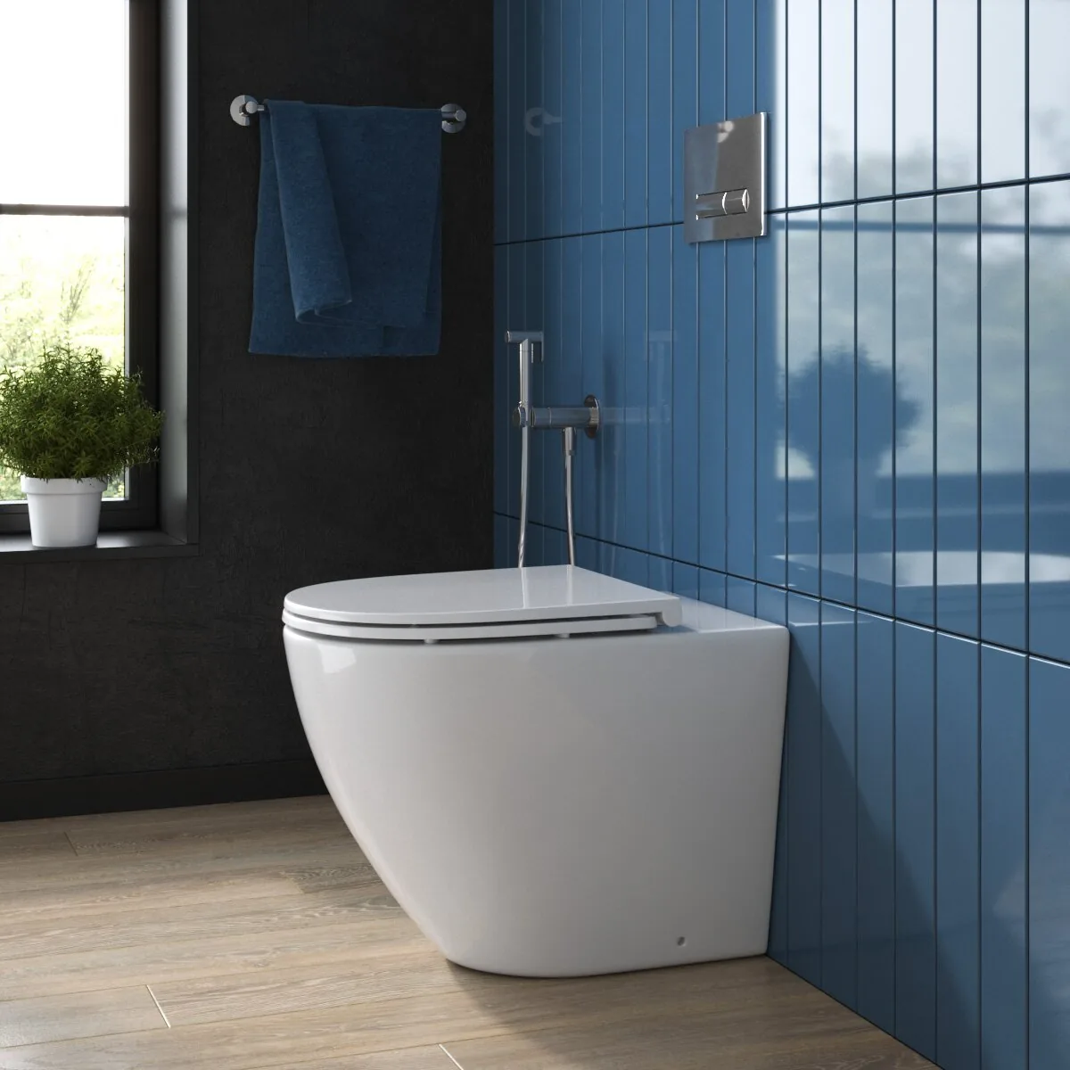 картинка Унитаз приставной безободковый BelBagno SFERA-R BB2141CBR/BB870SC 