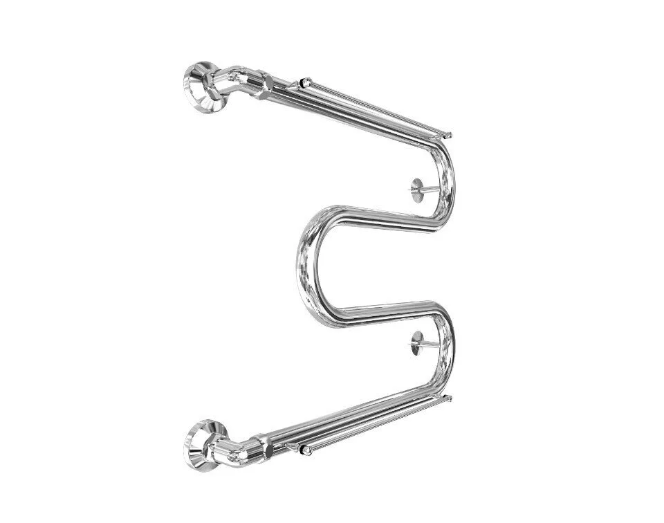 картинка Полотенцесушитель Двин M 60/60 3/4" С полкой Водяной К0, Полированный (4627086010875) 