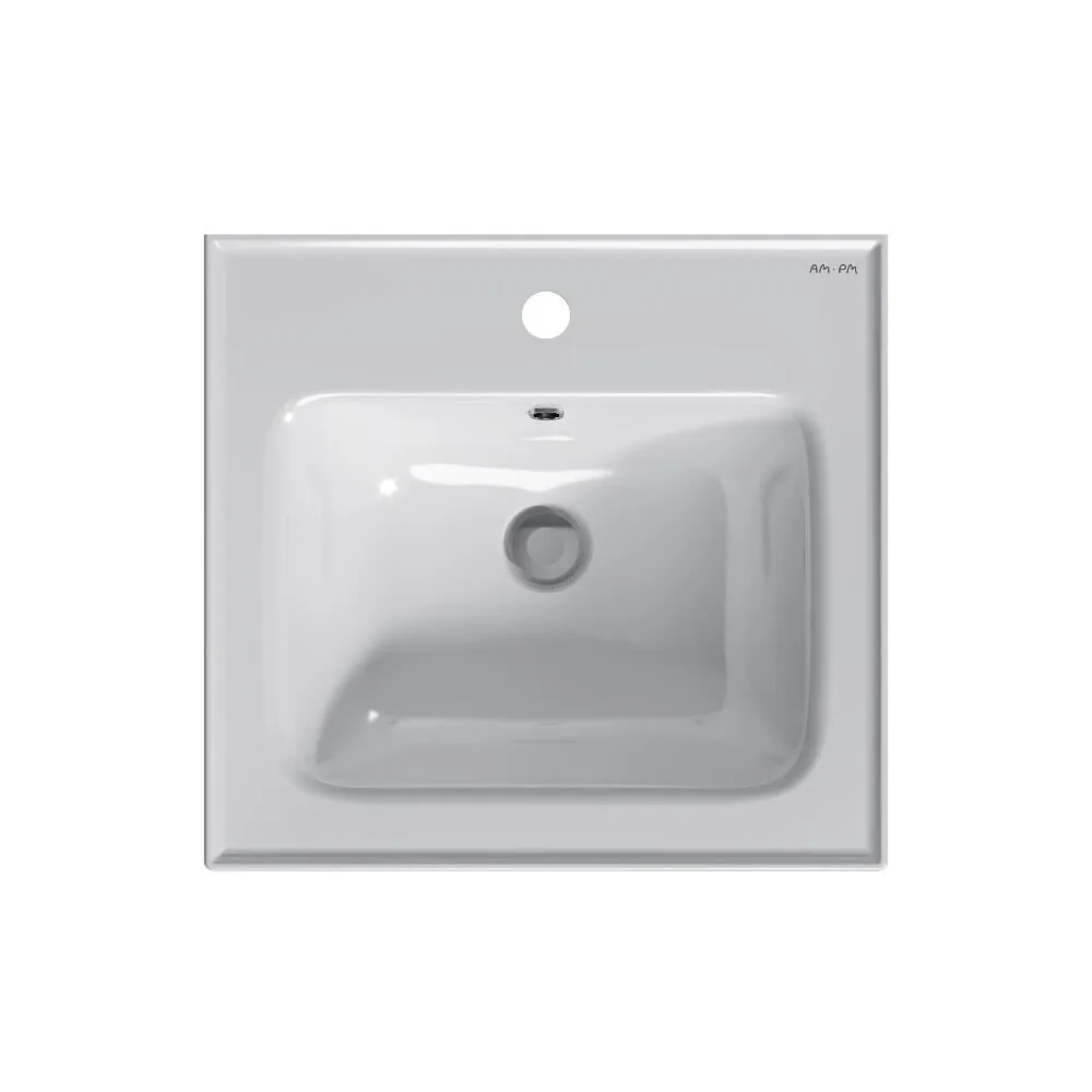 фото База с раковиной подвесная AM.PM X-Joy M85A-FHX0502WG-WCC0502WG 50 см 2 ящика белый глянец 