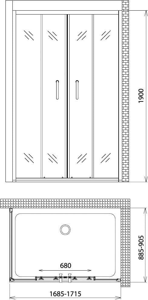 фото Душевой уголок Gemy Victoria S30192C-A90 