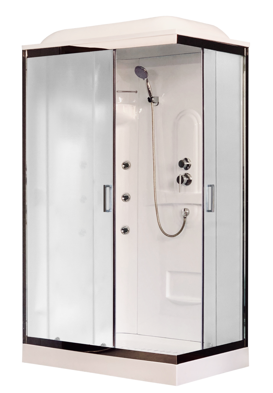 картинка Душевая кабина Royal Bath 8120HP2-M-CH (матовое) левая 120x80x217 