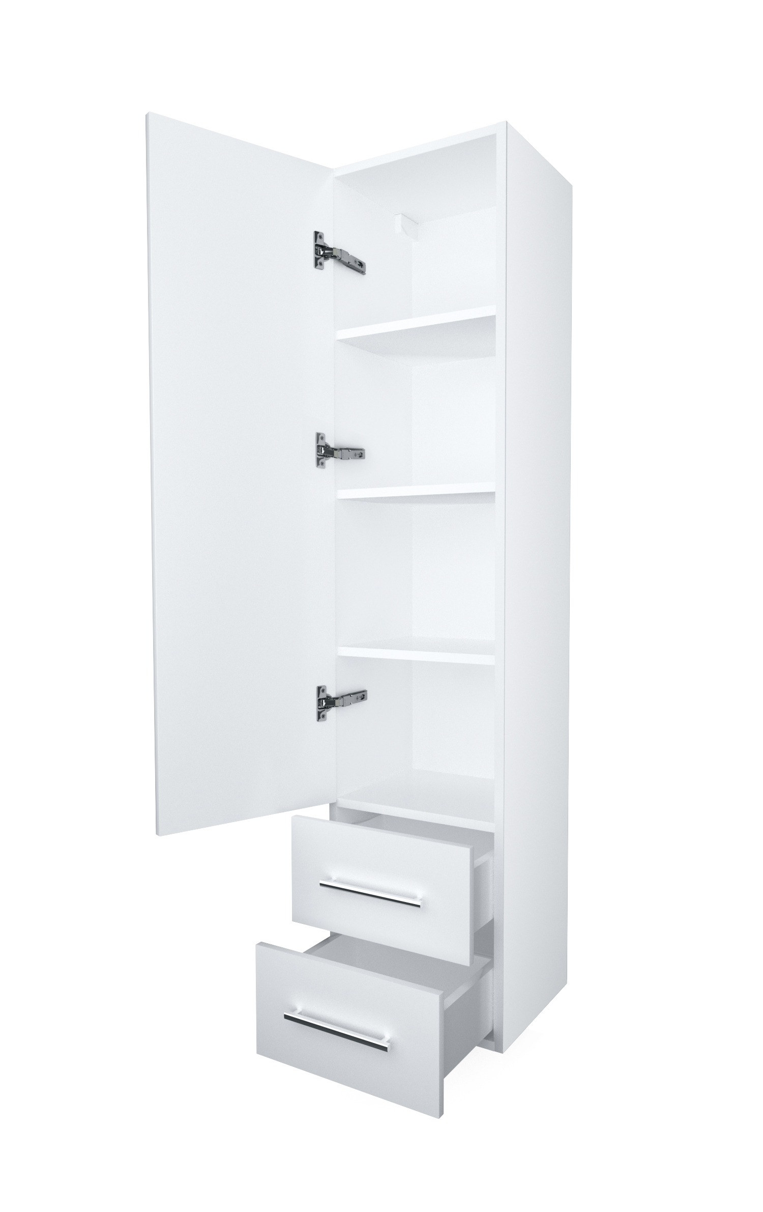 фото Пенал 1Marka Соната 35П 1д.2в.я., белый глянец L 