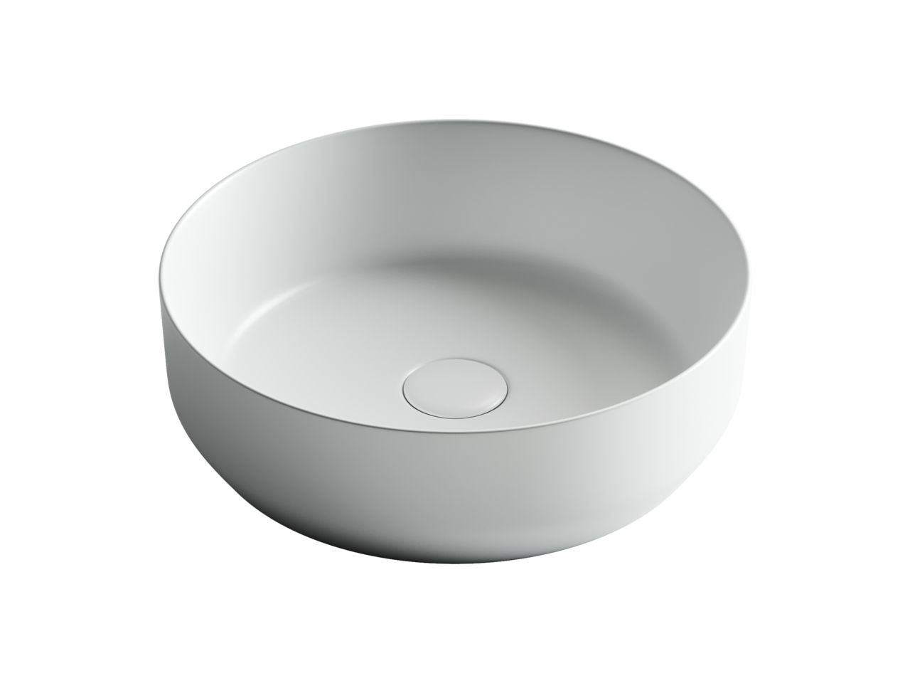 картинка Накладная раковина Ceramicanova Element CN6022MW цвет белый матовый 39х39 см 
