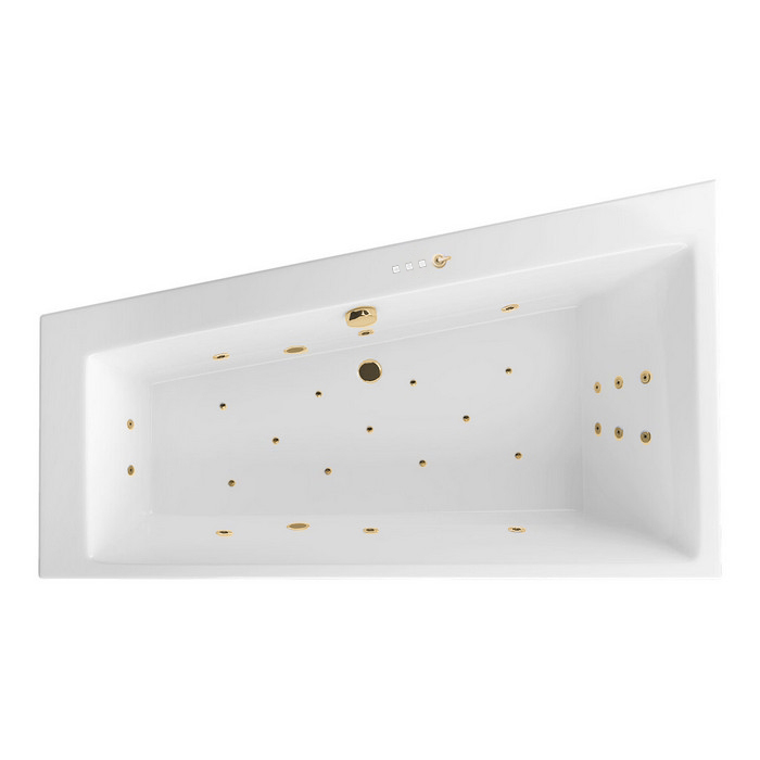 картинка Ванна EXCELLENT Sfera Slim 170x100 левая ULTRA золото 
