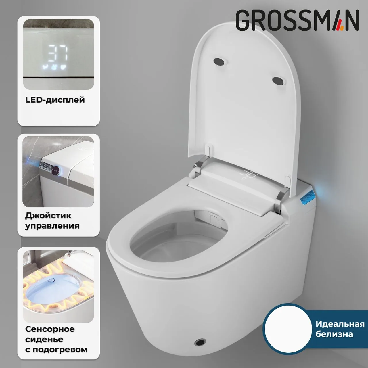 картинка Комплект 2 в 1 Grossman инсталляция 901.K31.01.000 и унитаз GR-5702 smart 