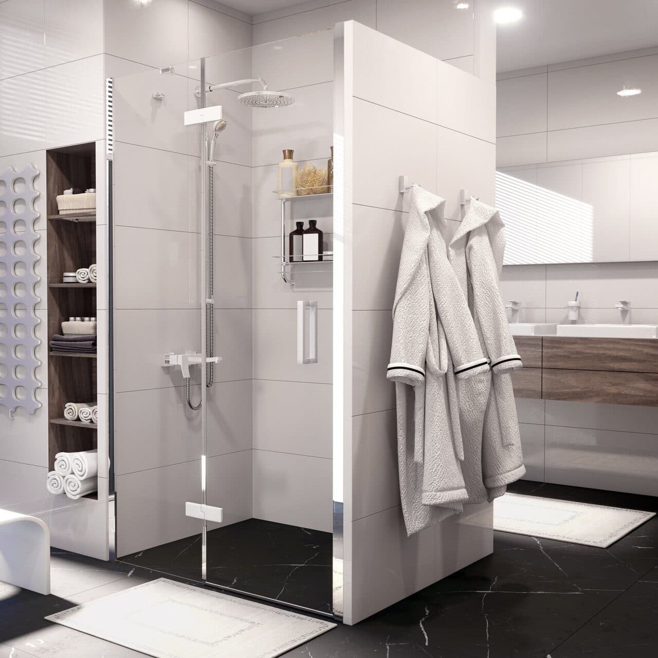 картинка Душевая дверьWasserKRAFT  Aller 10H05LW 