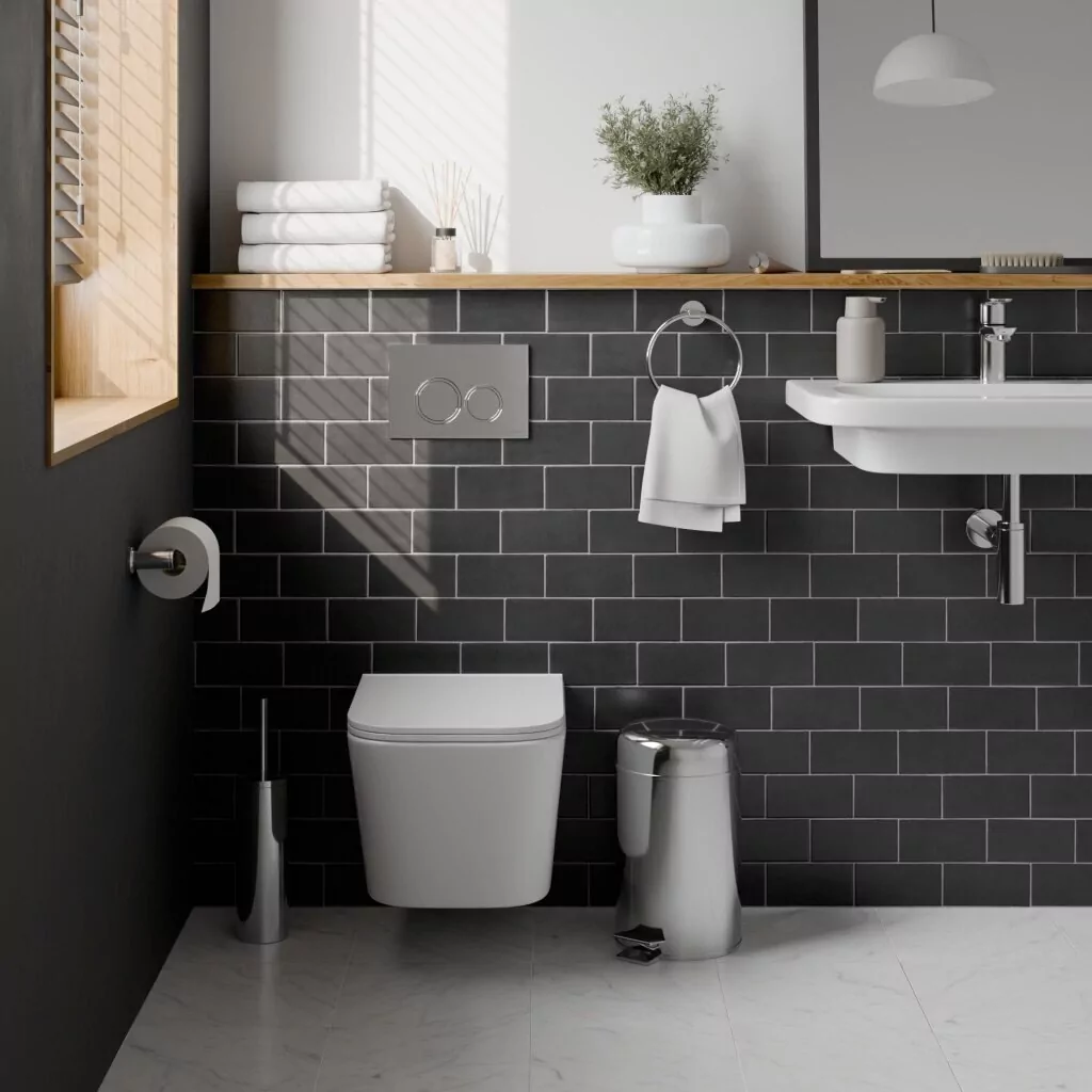 картинка Комплект 3 в 1 IBERICA BLANCA инсталляция с унитазом TOLEDO ALTO IB.TLA.234.1B1 клавишей хром глянцевый ESTI-O IB.B082.003.002 