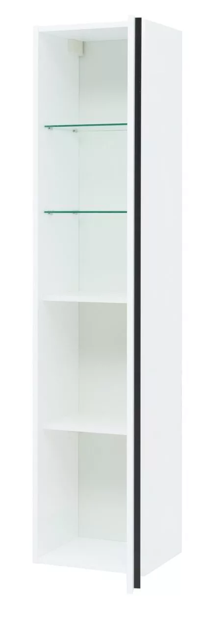 фото Шкаф-пенал для ванной Aquanet Lino 35 белый матовый арт. 00253909 