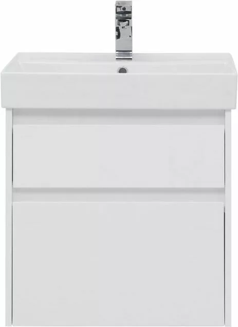 фото Тумба с раковиной Aquanet Nova Lite 60 белый (2 ящика) арт. 00245240 