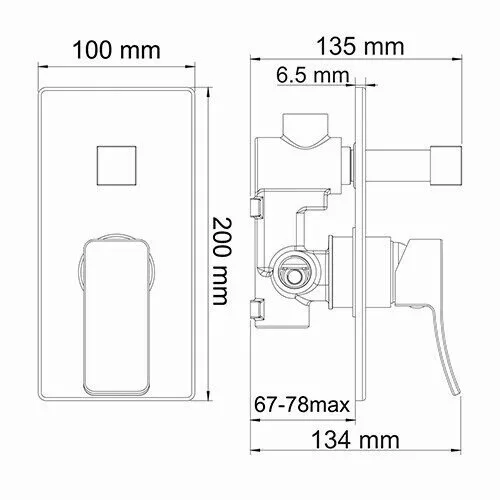 картинка Смеситель для ванны и душа WasserKRAFT Aller 10641WHITE 