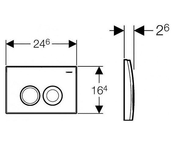 картинка Кнопка смыва Geberit Delta 21 115.125.11.1 белая 