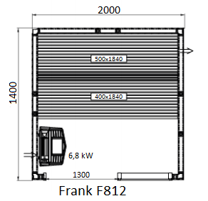 картинка Финская сауна Frank F812 