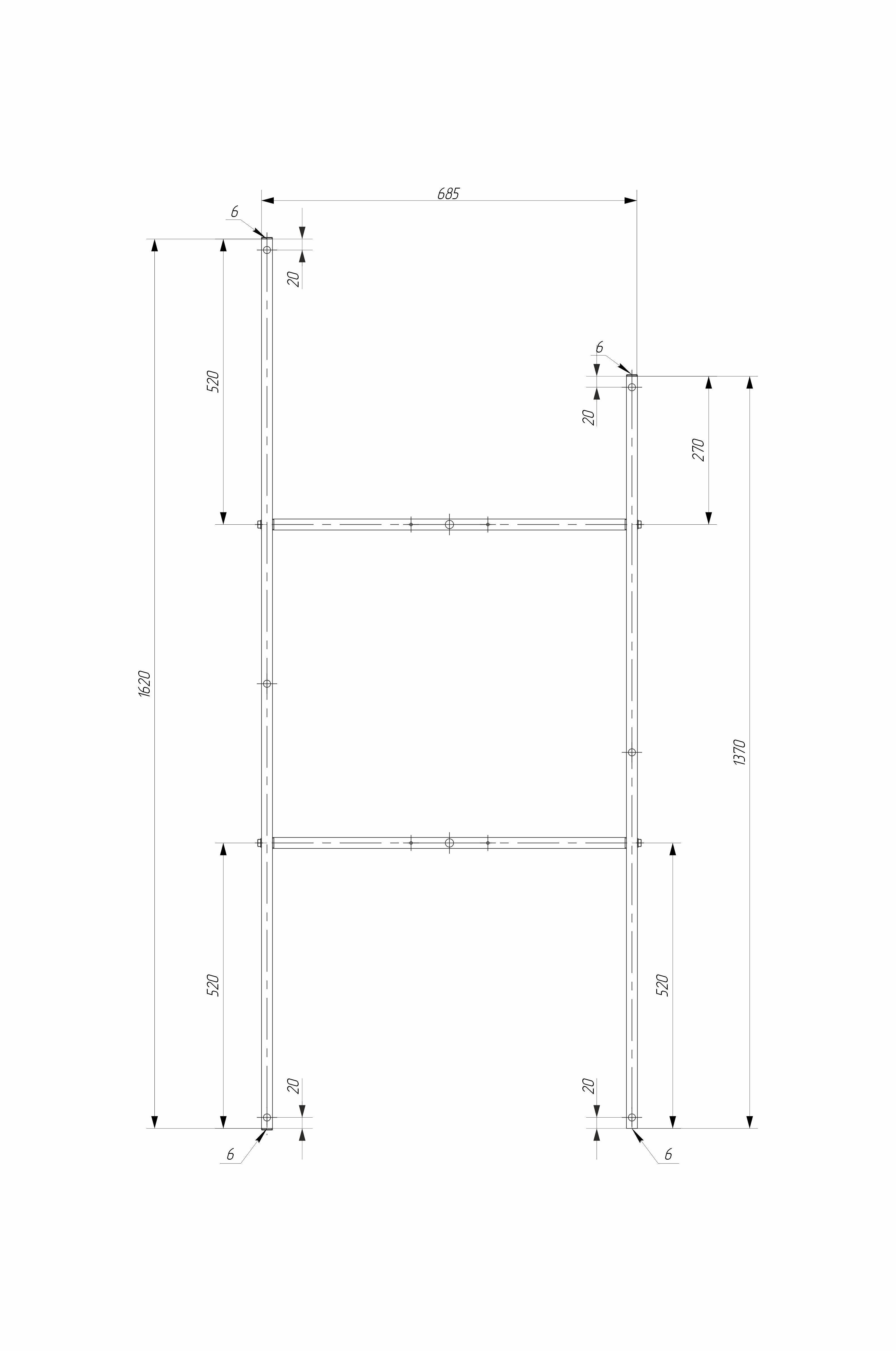 картинка Рама разборная Marka One ALISA 170х75