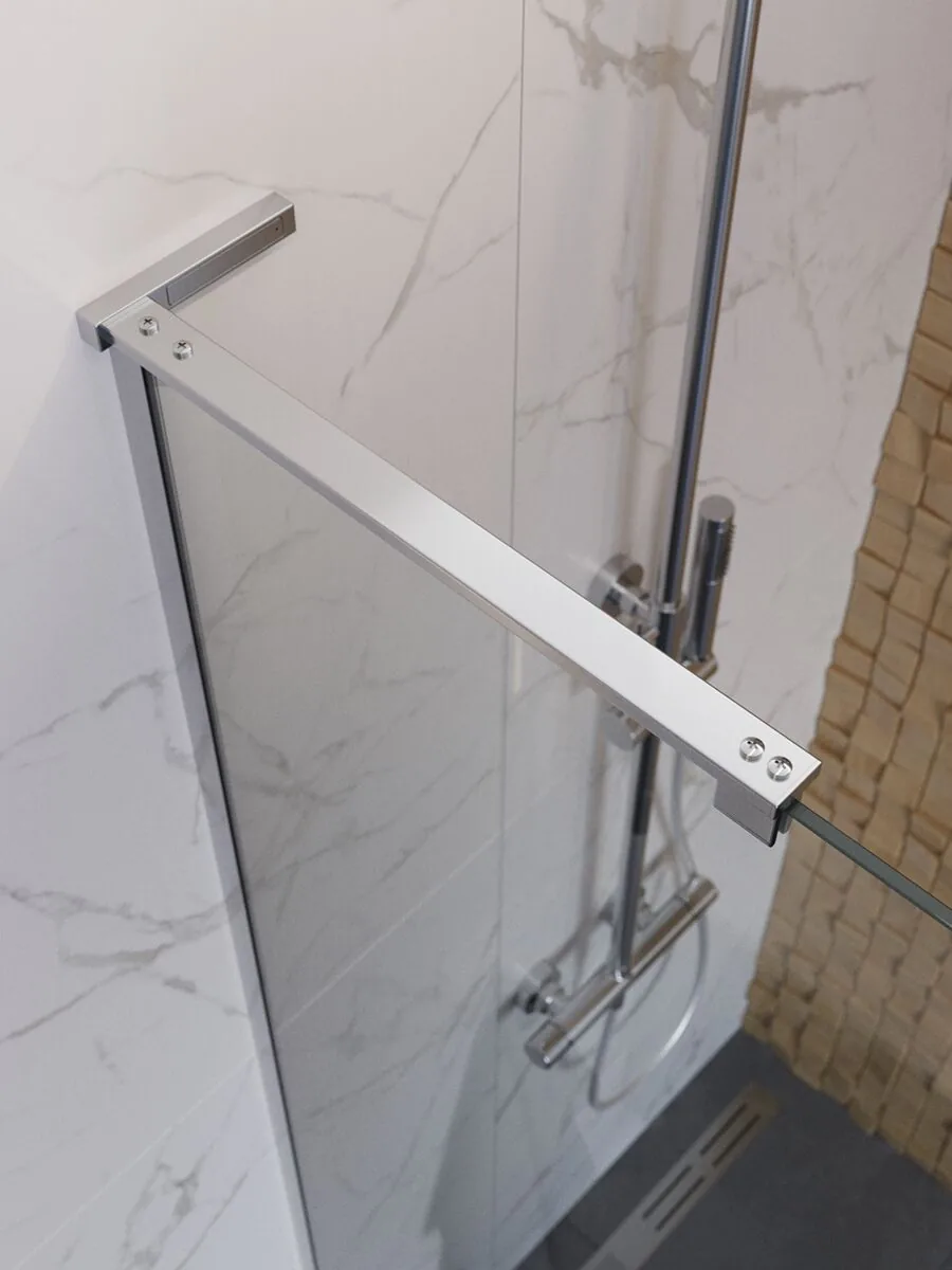 фото Душевая перегородка BelBagno UNO-L-1-TB-100-C-Cr 