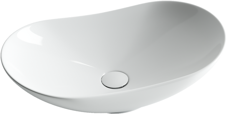 картинка Накладная раковина Ceramicanova Element CN6015 цвет белый 62х36 см 