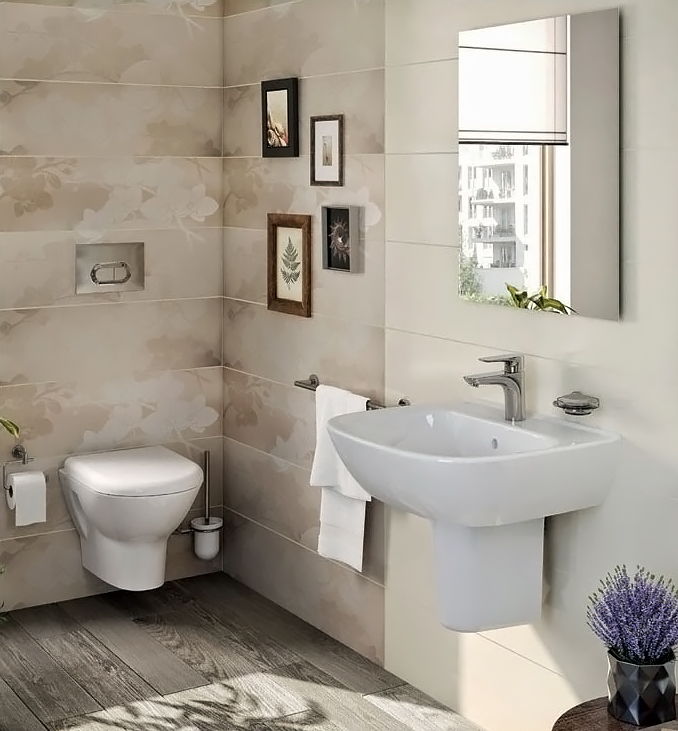 картинка Унитаз подвесной Vitra Zentrum Rim-Ex с крышкой 94-003-009 