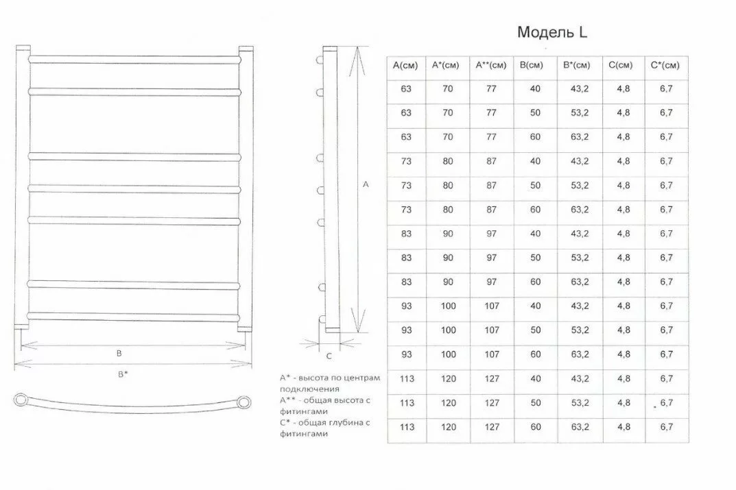 картинка Полотенцесушитель Двин L 60/40 Водяной / 1"-1/2" К3 Состаренная бронза (4627086042371) 