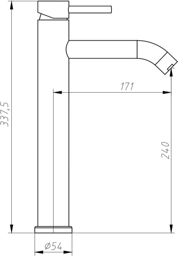 картинка Смеситель для раковины Aquanet Steel AF210-11S 