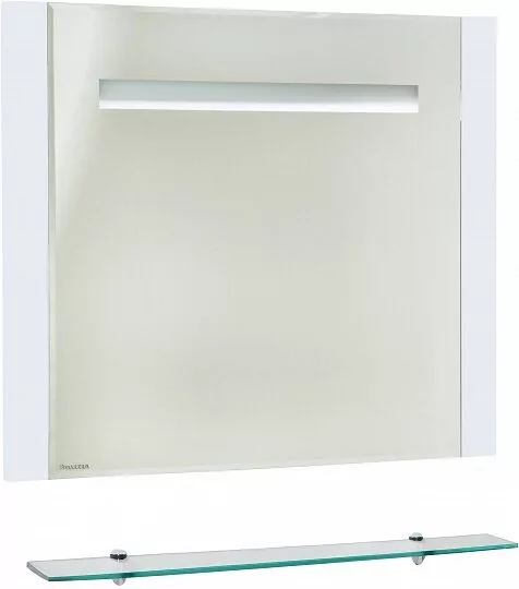 фото Зеркало Bellezza Берта подвесная 90 белое, с подсветкой 