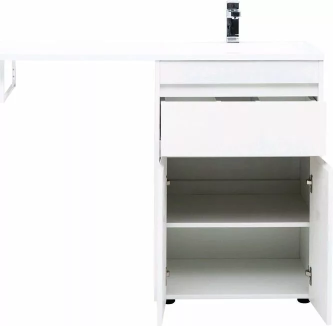фото Тумба с раковиной Aquanet Токио 120 R белый (напольная, 1 ящик, 2 дверцы) арт. 00239210 