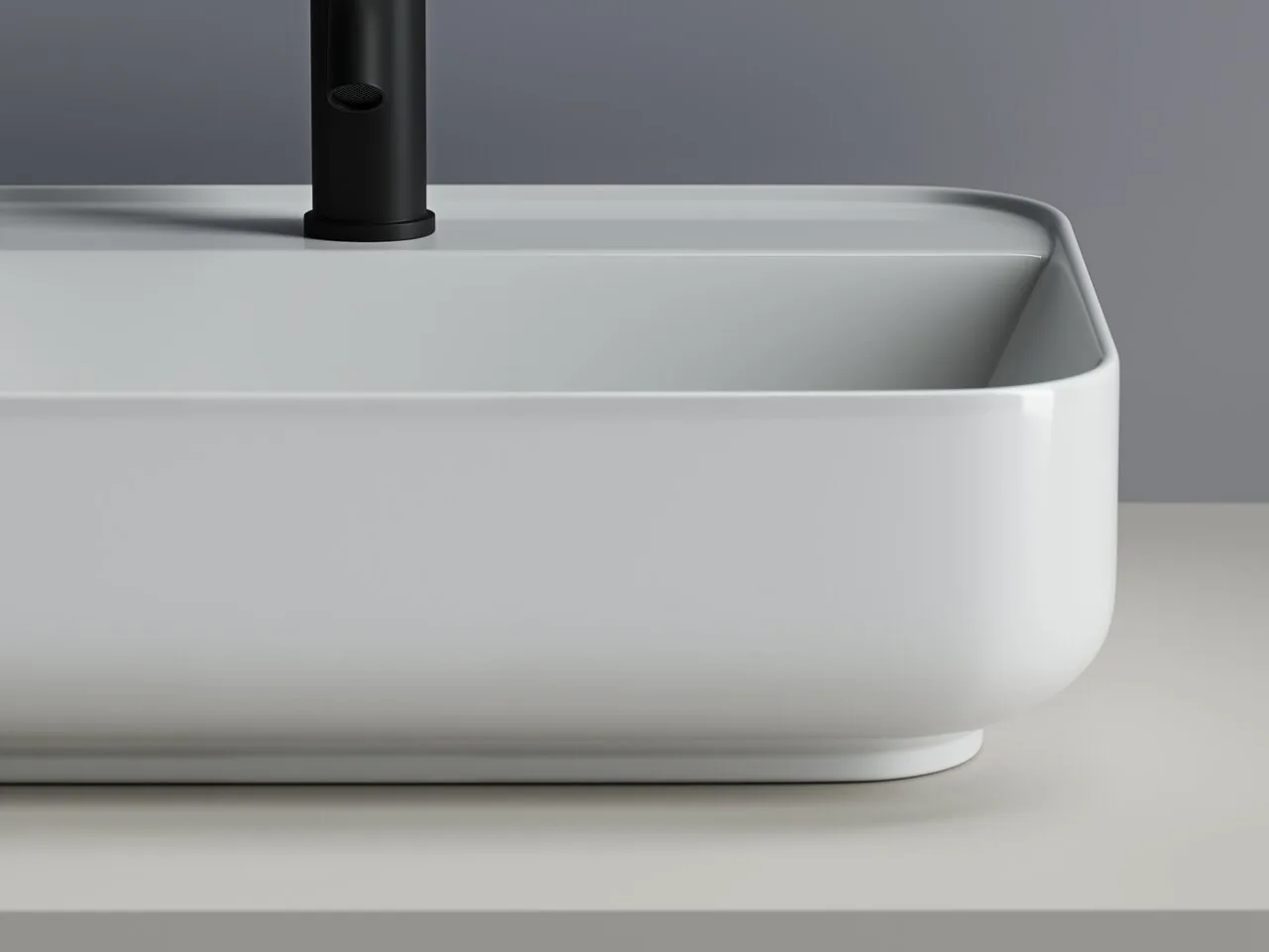 картинка Накладная раковина Ceramicanova Element CN5015 цвет белый 50х40 см 
