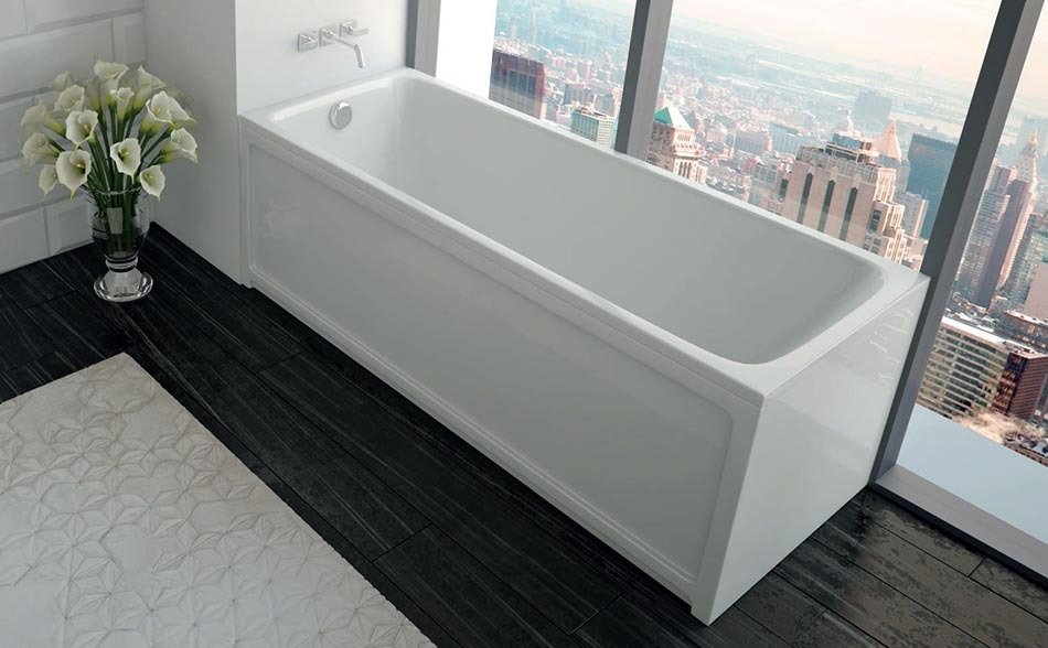 картинка Акриловая ванна Акватек Eco-friendly Мия прямоугольная 175х70 см с ножками 