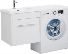 фото Тумба с раковиной Aquanet Августа 120 L белый арт. 00239781 