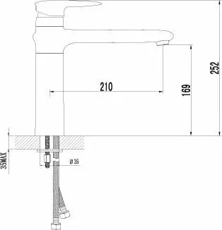 картинка Смеситель для кухонной мойки Lemark Status LM4404C 