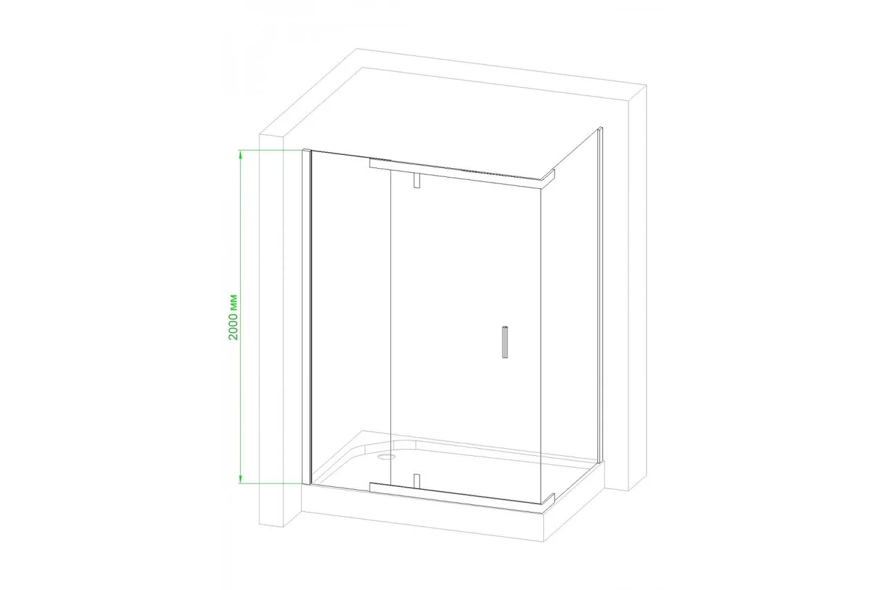 фото Душевой уголок Royal Bath RB HPVD-C-CH 100х80х200 матовое стекло 
