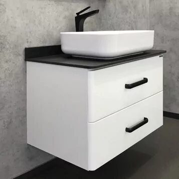 фото Тумба с раковиной Comforty Амстердам 75 белая 