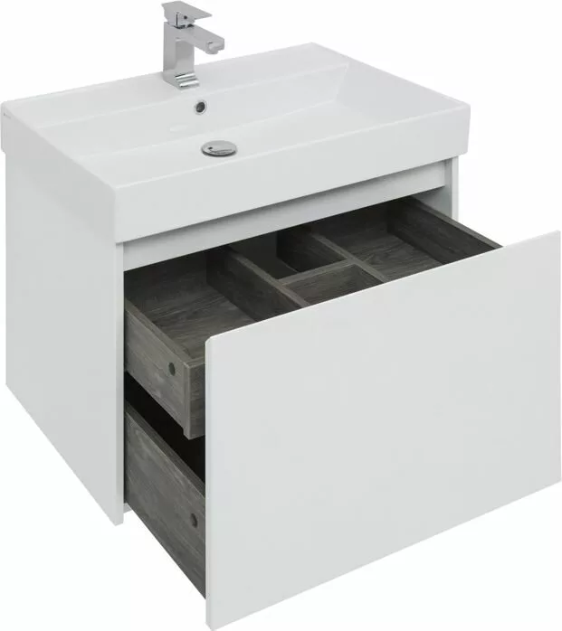 фото Тумба с раковиной Aquanet Nova Lite 75 белый (1 ящик) арт. 00245243 