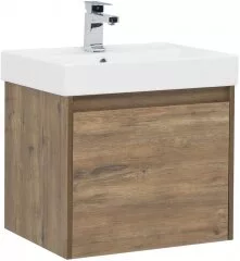 фото Тумба с раковиной Aquanet Nova Lite 60 дуб рустикальный (1 ящик) арт. 00254694 