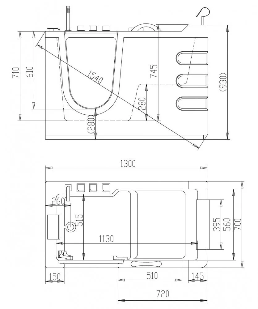 картинка Акриловая ванна Abber AB9000 C L 