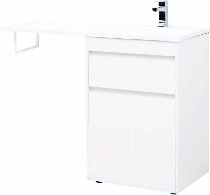 фото Тумба с раковиной Aquanet Токио 120 R белый (напольная, 1 ящик, 2 дверцы) арт. 00239210 