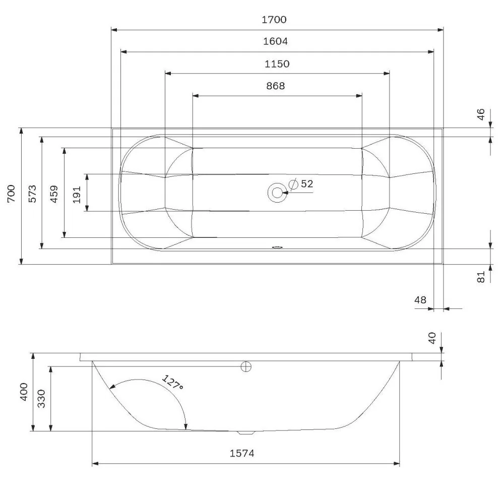 картинка Ванна акриловая AM.PM Above W9XA-170-070W-A 170x70 см 