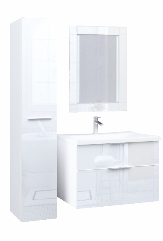 фото Тумба с раковиной Marka One Idalgo 75П Pure White 