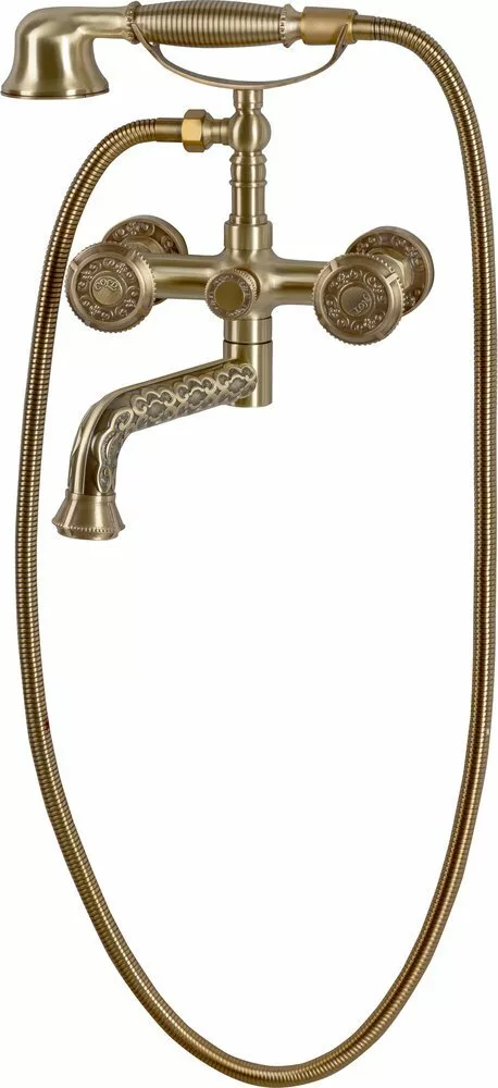картинка Смеситель для ванны с душем Bronze de Luxe 10119P 