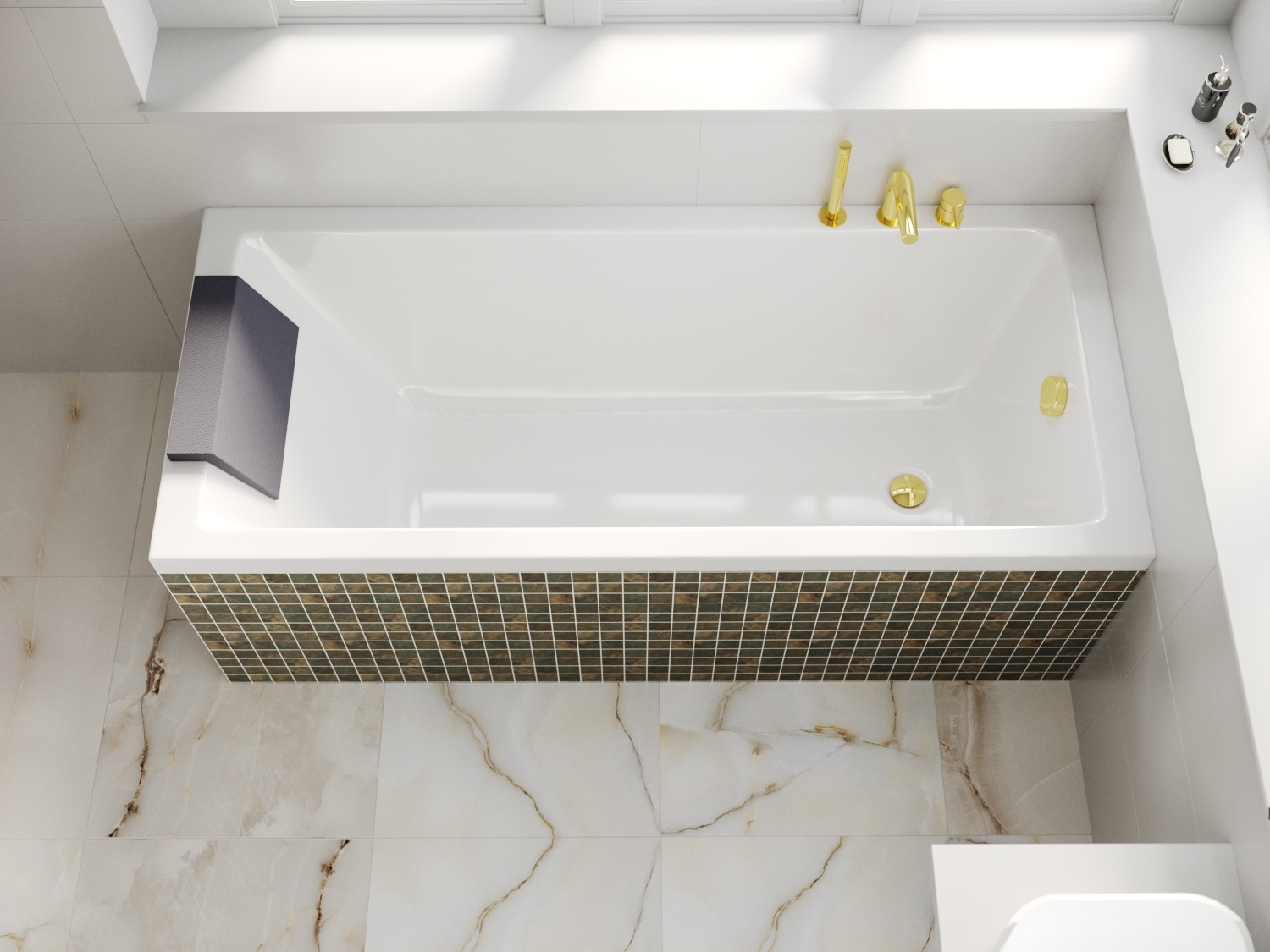 картинка Ванна WHITECROSS Wave 120x70 акрил с ножками NWT-50 