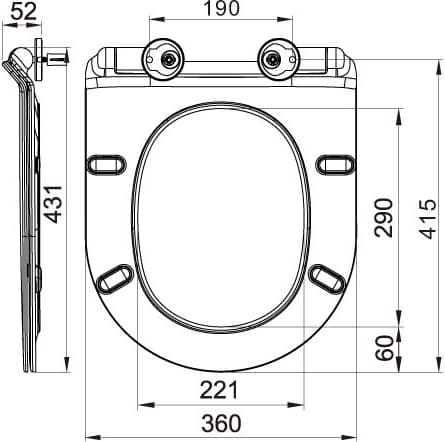 картинка Крышка-сиденье BelBagno Piano BB2111SC с микролифтом