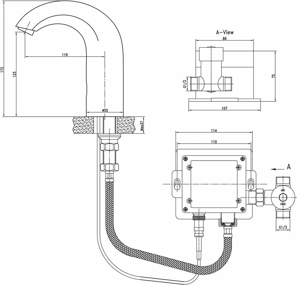 картинка Смеситель для раковины Lemark Project LM4652CE 