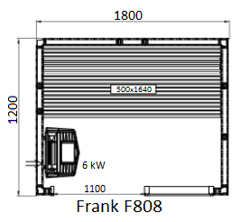 картинка Финская сауна Frank F808 