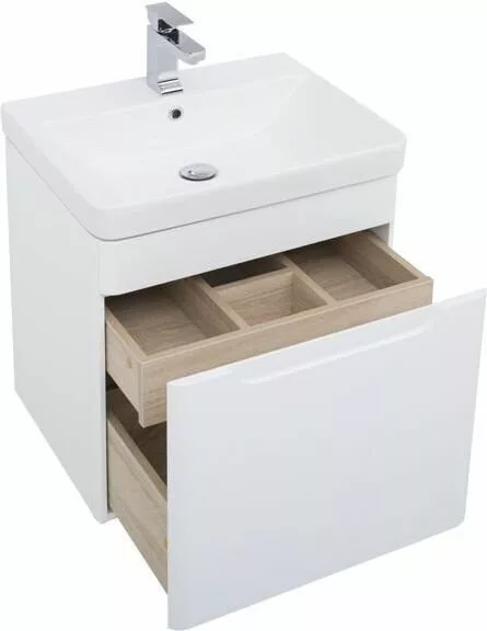 фото Тумба с раковиной Aquanet София 60 белый арт. 00212586 