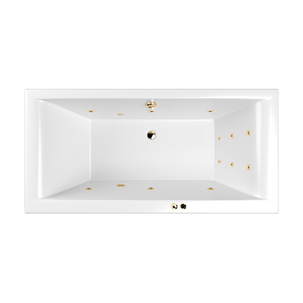 картинка Ванна WHITECROSS Savia Duo 170x80 LINE золото 