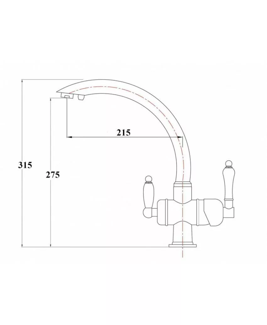 картинка Смеситель для кухонной мойки ZORG Sanitary ZR 327 YF SATIN 