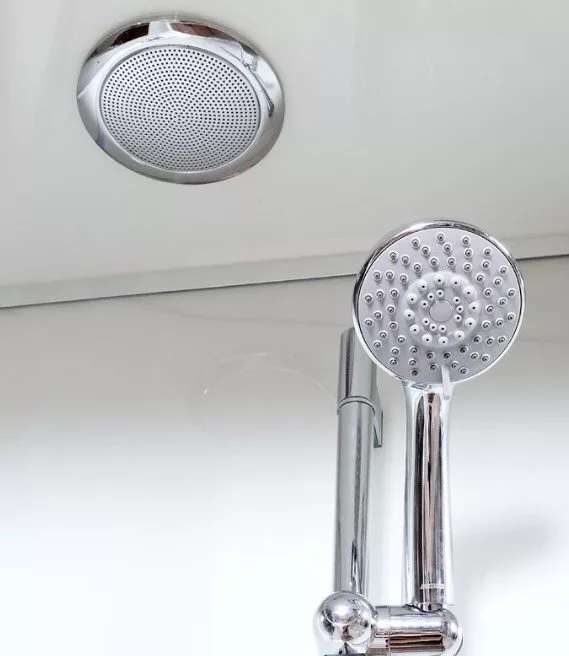 картинка Душевая кабина Deto A102 L LED с кнопкой и гидромассажем 